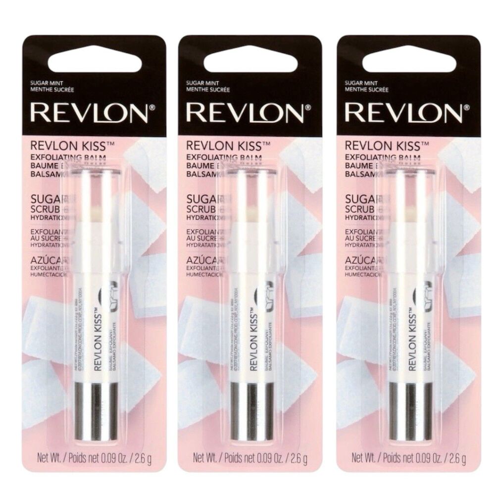 3x Revlon Kiss Exfoliating Balm 111 Sugar Mint